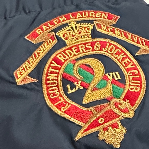 Ralph Lauren Dark Blue Kids Vest Yellow reversible down - Picture 8 of 8